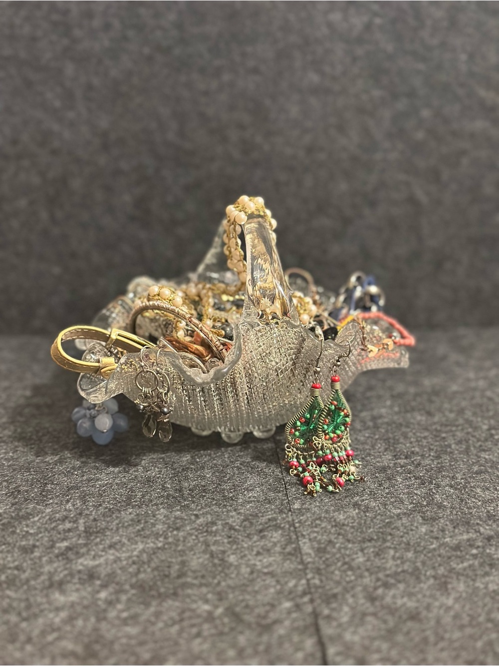 Mystery Jewelry Jar (Glass Basket)